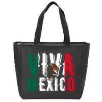 Viva Mexico Hispanic Mexican Heritage Zip Tote Bag