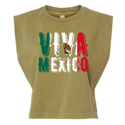 Viva Mexico Hispanic Mexican Heritage Garment-Dyed Women's Muscle Tee