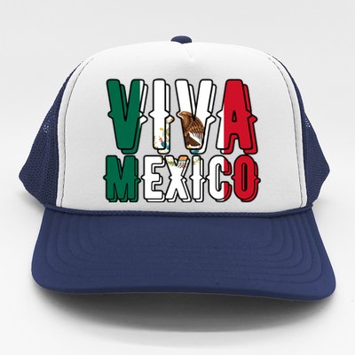 Viva Mexico Hispanic Mexican Heritage Trucker Hat