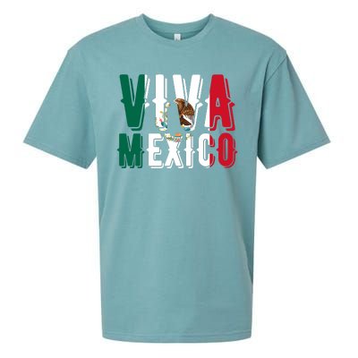 Viva Mexico Hispanic Mexican Heritage Sueded Cloud Jersey T-Shirt