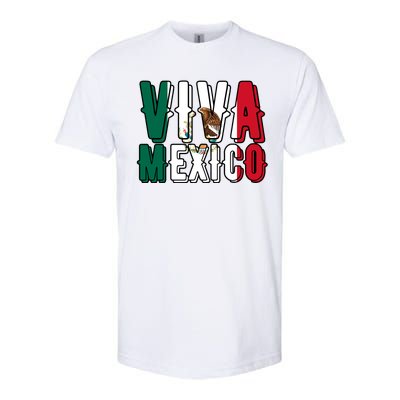 Viva Mexico Hispanic Mexican Heritage Softstyle CVC T-Shirt