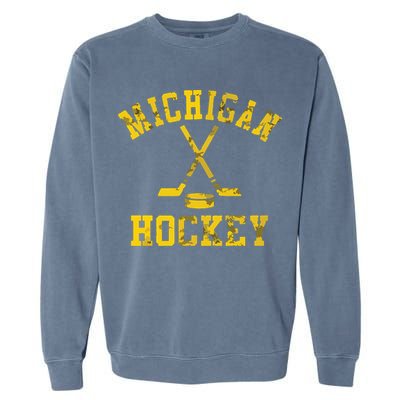 Vintage Michigan Hockey Garment-Dyed Sweatshirt