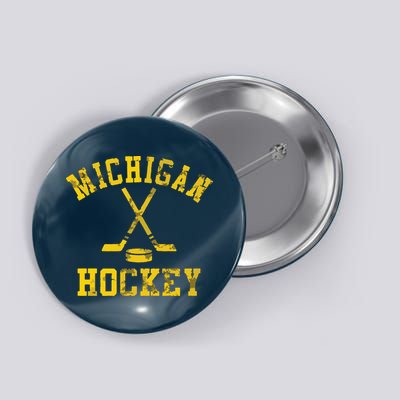 Vintage Michigan Hockey Button