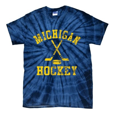 Vintage Michigan Hockey Tie-Dye T-Shirt