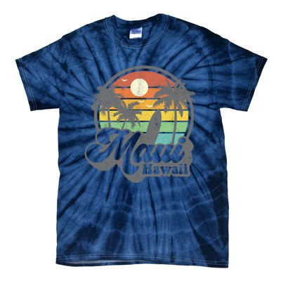 Vintage Maui Hawaii Hawaiian Beach Surfing Tie-Dye T-Shirt