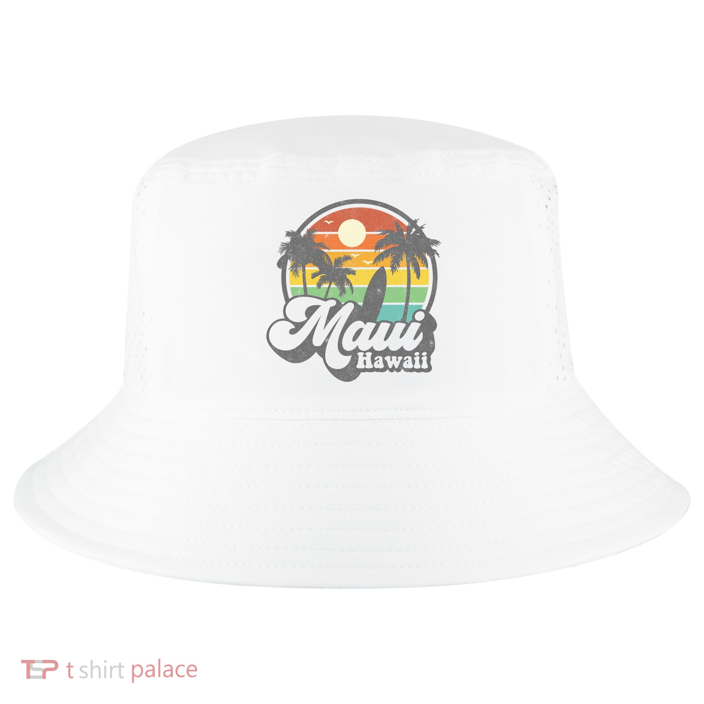 Vintage Maui Hawaii Hawaiian Beach Surfing Cool Comfort Performance Bucket Hat