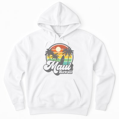 Vintage Maui Hawaii Hawaiian Beach Surfing Hoodie