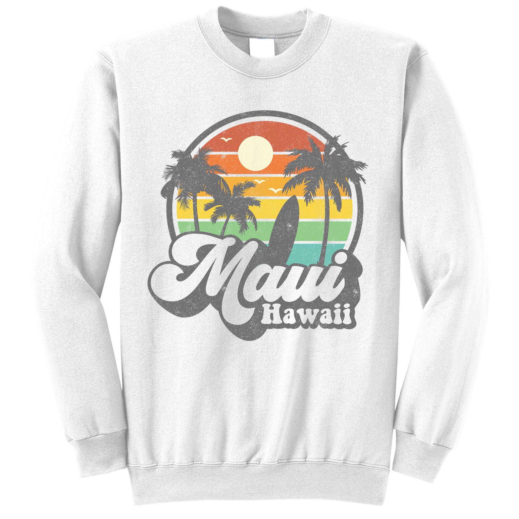Vintage Maui Hawaii Hawaiian Beach Surfing Sweatshirt