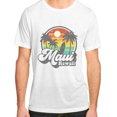 Vintage Maui Hawaii Hawaiian Beach Surfing Adult ChromaSoft Performance T-Shirt