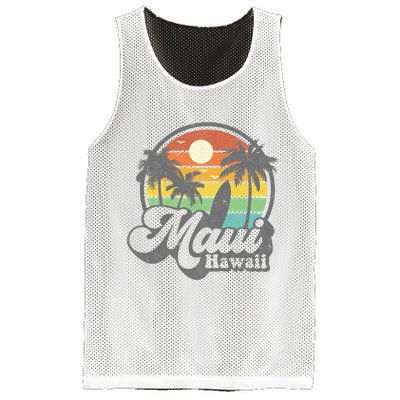 Vintage Maui Hawaii Hawaiian Beach Surfing Mesh Reversible Basketball Jersey Tank