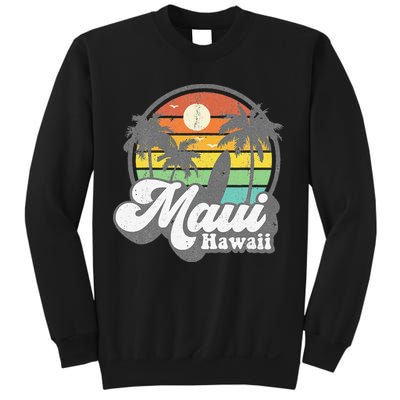 Vintage Maui Hawaii Hawaiian Beach Surfing 70's Surf Gift Sweatshirt