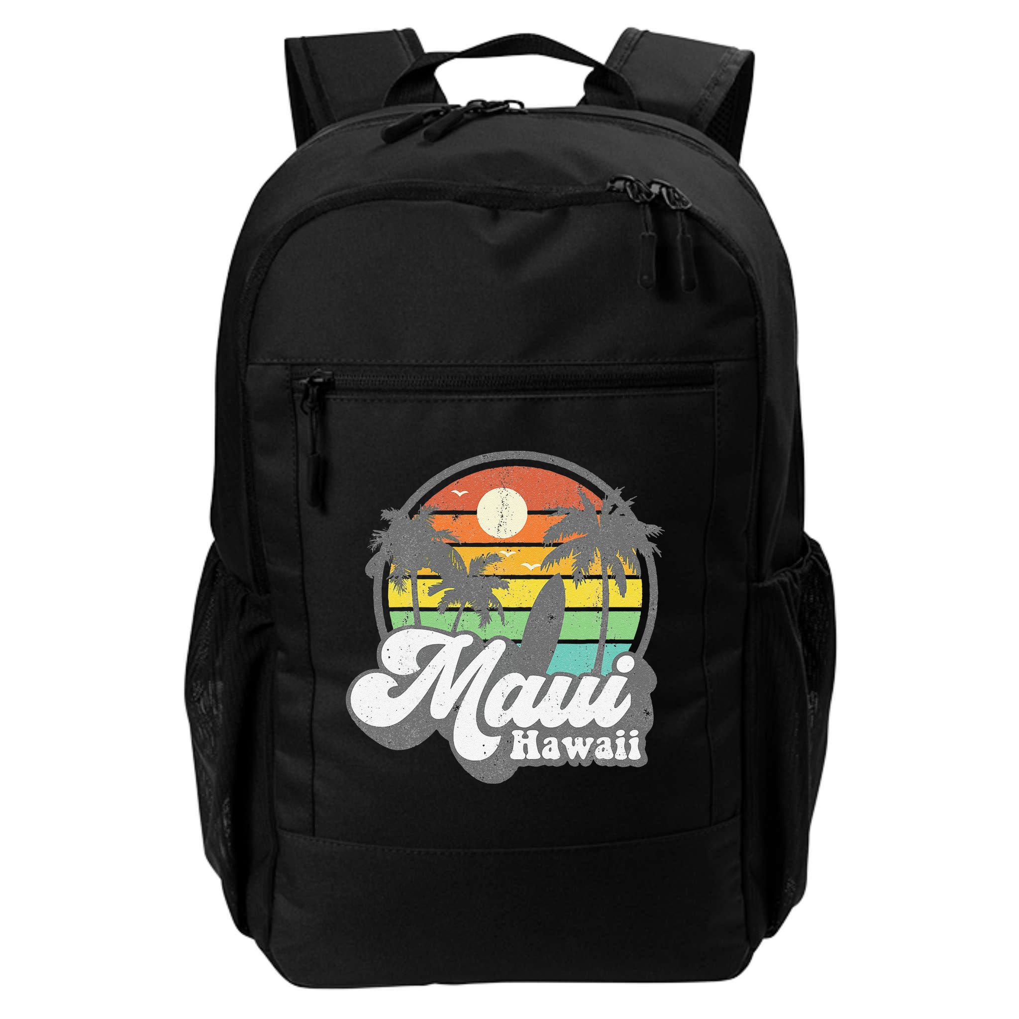 Vintage Maui Hawaii Hawaiian Beach Surfing 70's Surf Gift Backpack