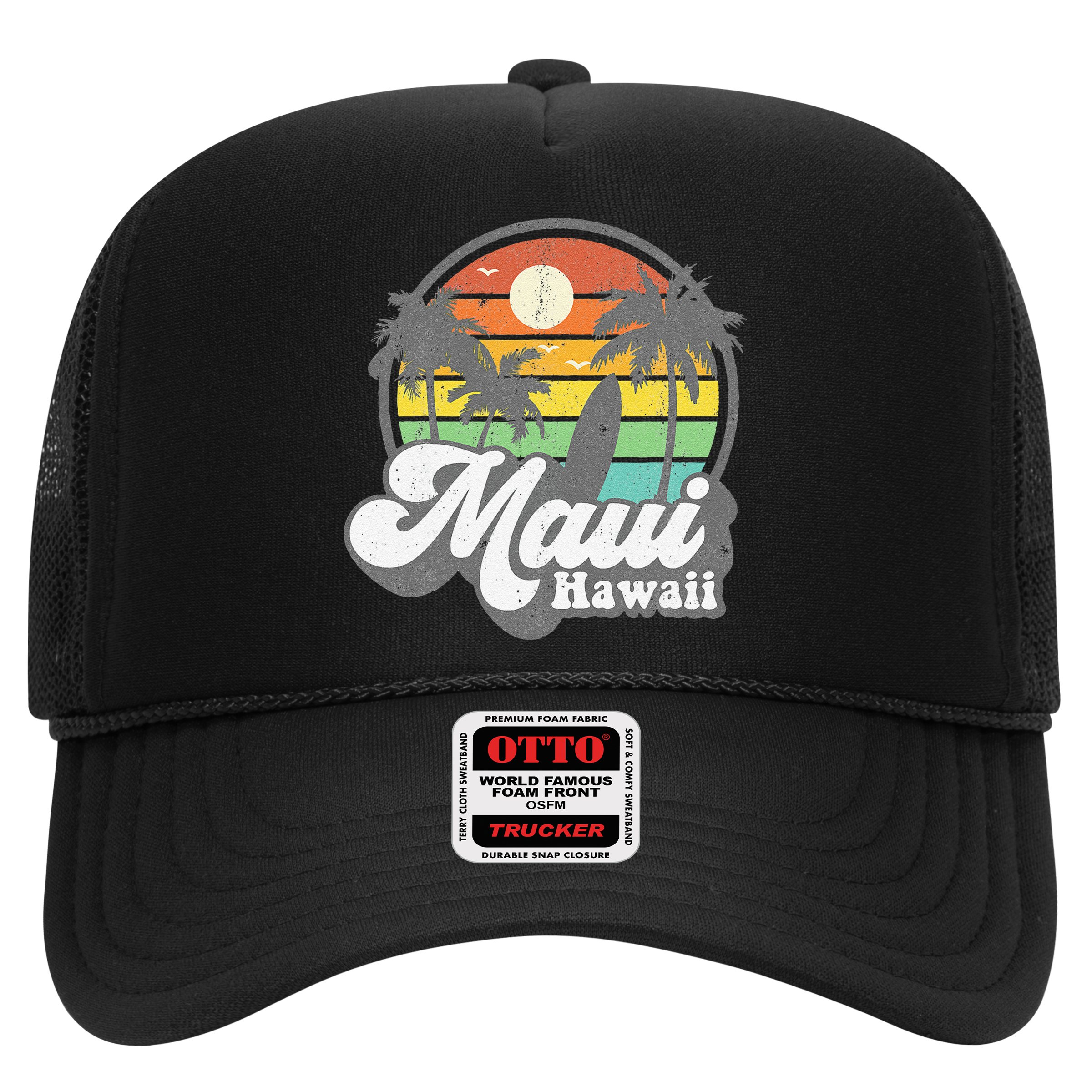 Vintage Maui Hawaii Hawaiian Beach Surfing 70's Surf Gift Hat