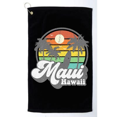 Vintage Maui Hawaii Hawaiian Beach Surfing 70's Surf Gift Golf Towel
