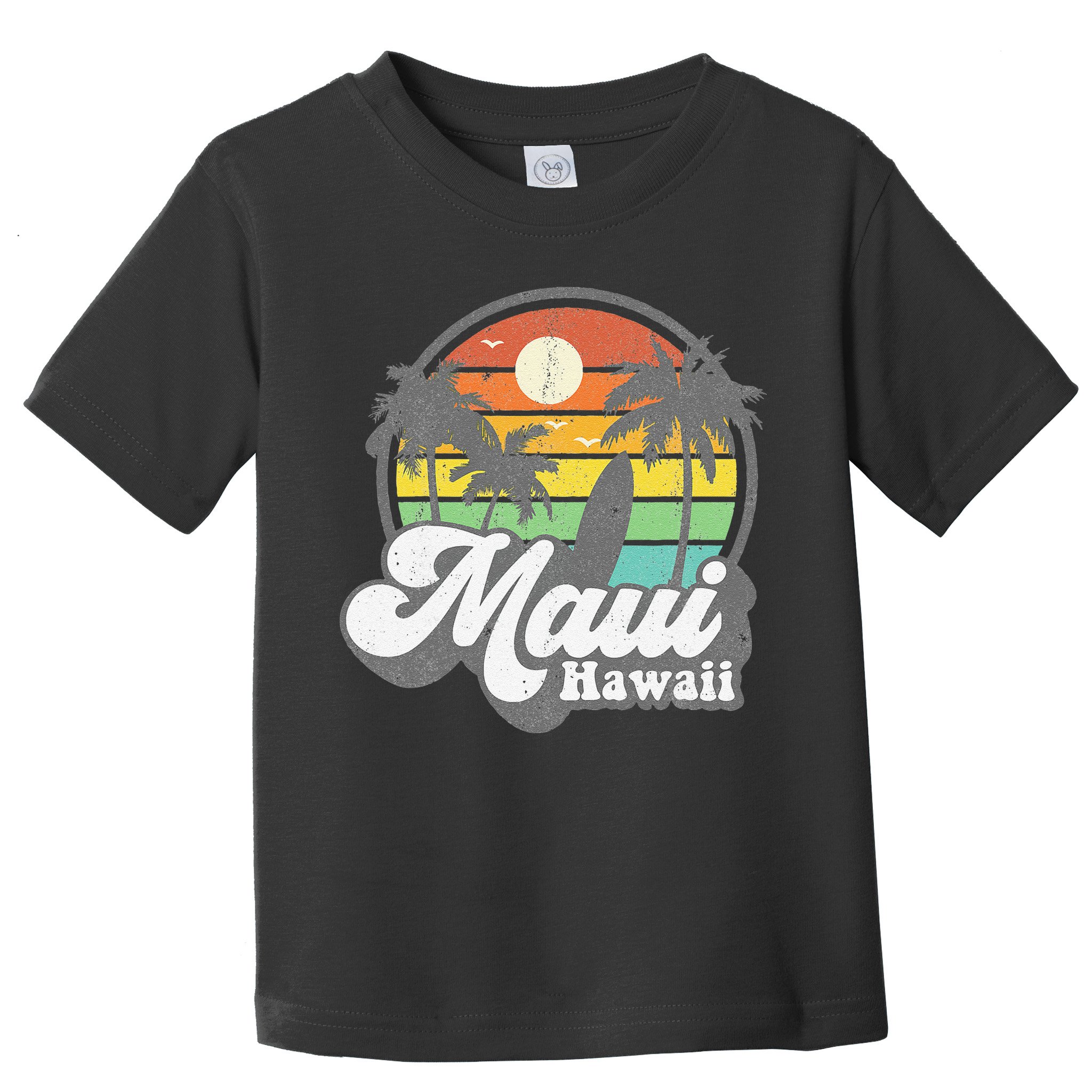 Vintage Maui Hawaii Hawaiian Beach Surfing 70's Surf Gift Toddler T-Shirt