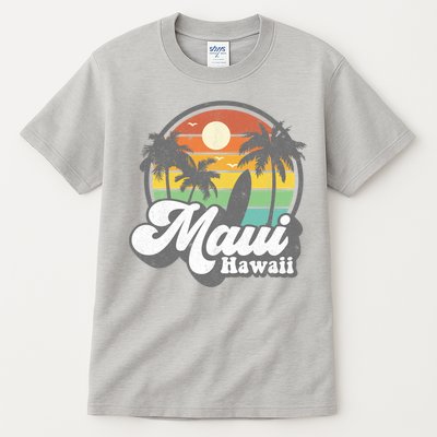 Vintage Maui Hawaii Hawaiian Beach Surfing 70's Surf Gift Tall T-Shirt