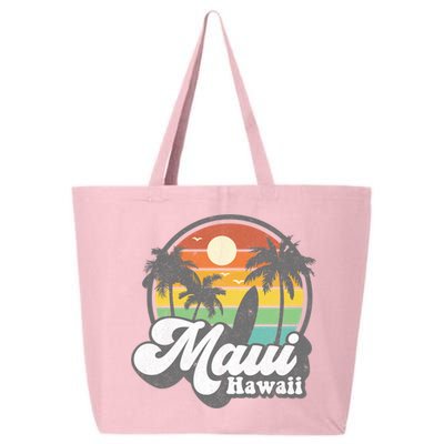 Vintage Maui Hawaii Hawaiian Beach Surfing 70's Surf Gift 25L Jumbo Tote