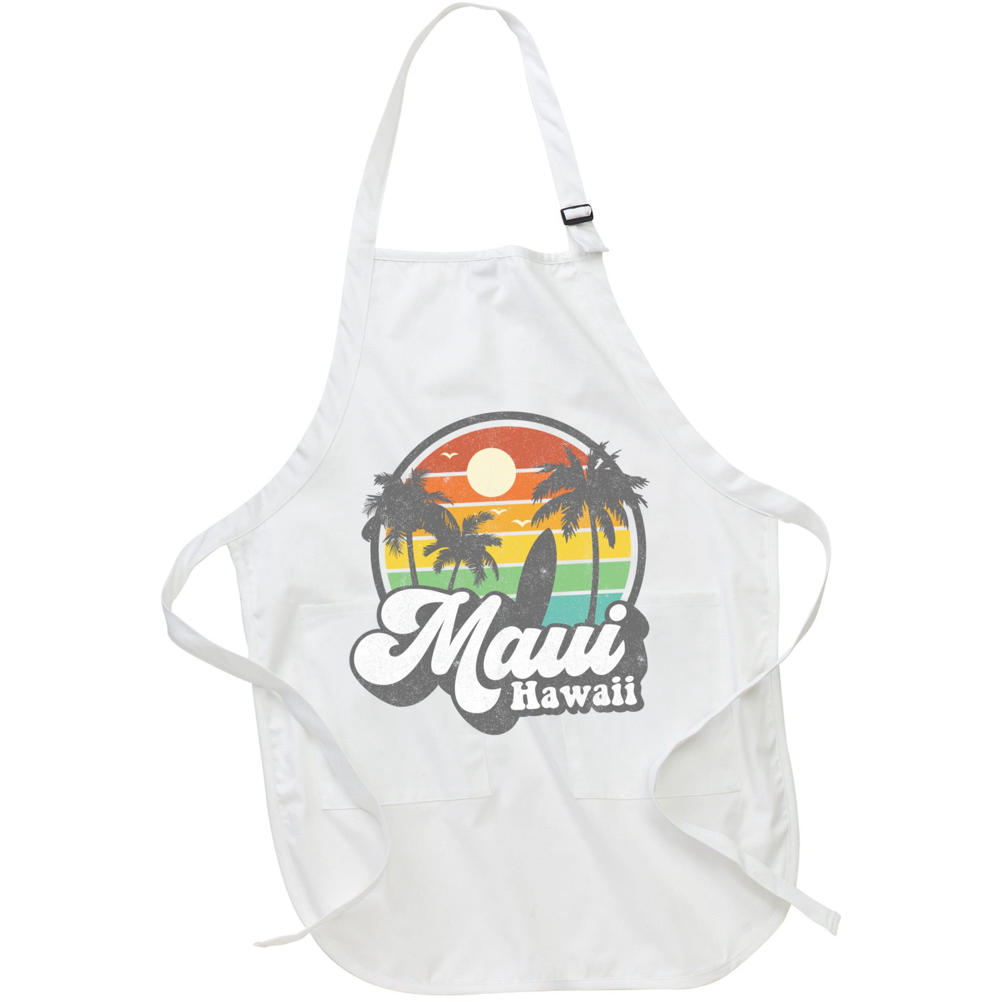 Vintage Maui Hawaii Hawaiian Beach Surfing 70's Surf Gift Apron