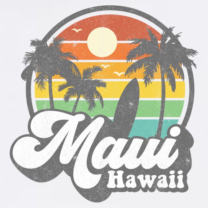 Vintage Maui Hawaii Hawaiian Beach Surfing 70's Surf Gift Bucket Hat
