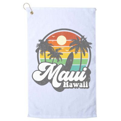 Vintage Maui Hawaii Hawaiian Beach Surfing 70's Surf Gift Golf Towel