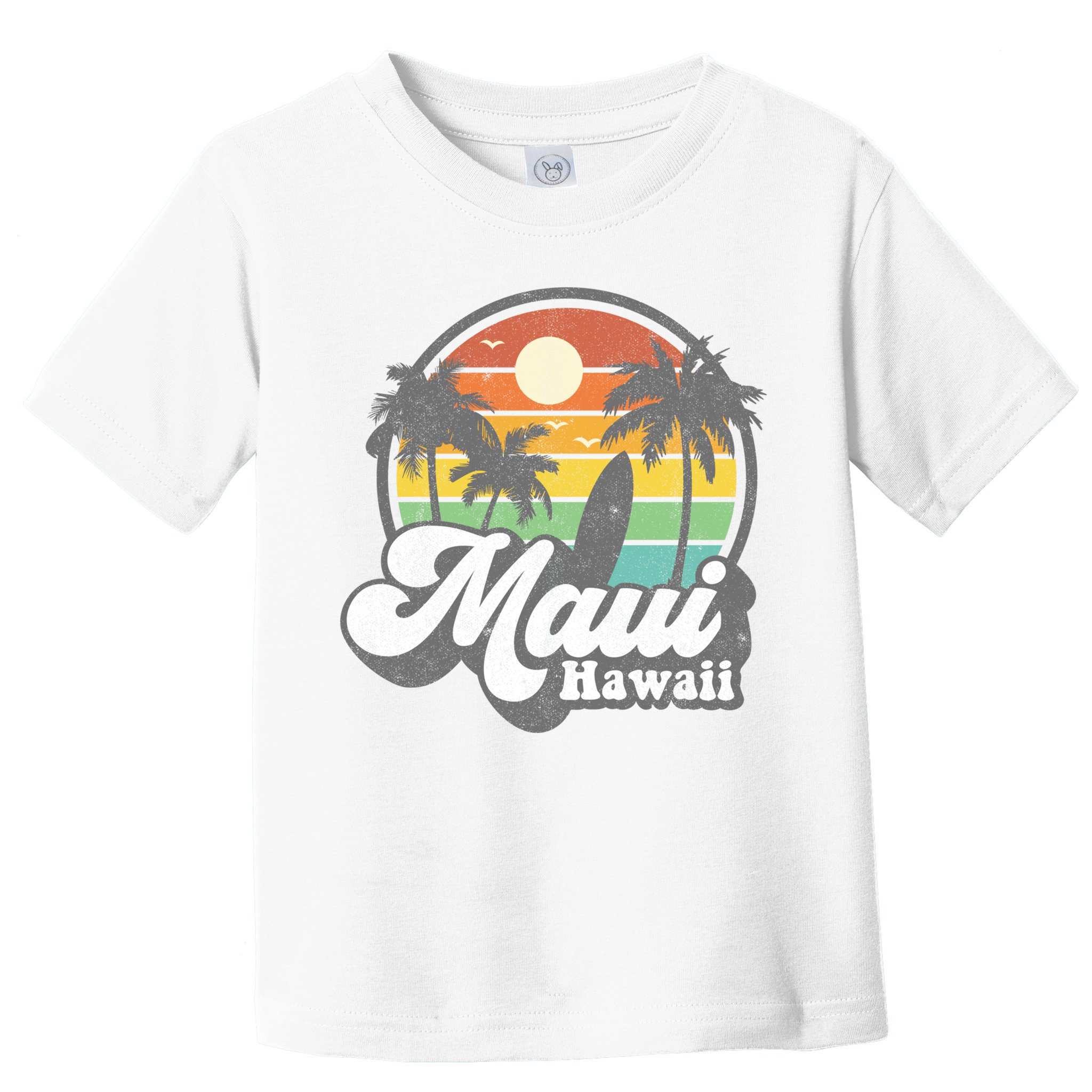 Vintage Maui Hawaii Hawaiian Beach Surfing 70's Surf Gift Toddler T-Shirt
