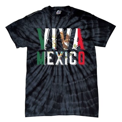 Viva Mexico Hispanic Mexican Heritage Eagle Mexico Tie-Dye T-Shirt