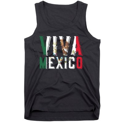 Viva Mexico Hispanic Mexican Heritage Eagle Mexico Tank Top