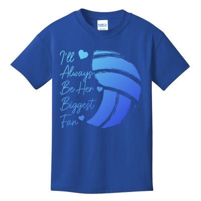 Volleyball Mom Her Biggest Fan Volleyball Daughter Gift Kids T-Shirt