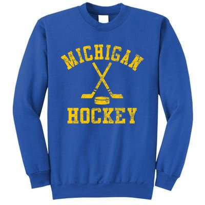 Vintage Michigan Hockey Gift Sweatshirt