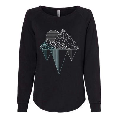 Vintage Mountains Hiking Camping Rock Climbing Camper Gift Womens California Wash Sweatshirt