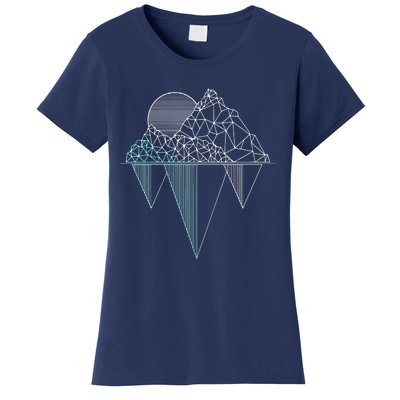 Vintage Mountains Hiking Camping Rock Climbing Camper Gift Women's T-Shirt