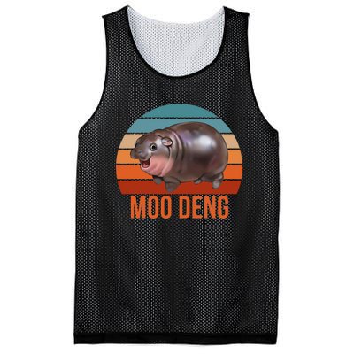 Vintage Moodeng Hippo Famous Baby Pigmy Moodeng Zoo Family Mesh Reversible Basketball Jersey Tank