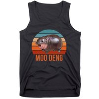 Vintage Moodeng Hippo Famous Baby Pigmy Moodeng Zoo Family Tank Top