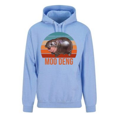 Vintage Moodeng Hippo Famous Baby Pigmy Moodeng Zoo Family Unisex Surf Hoodie