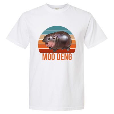 Vintage Moodeng Hippo Famous Baby Pigmy Moodeng Zoo Family Garment-Dyed Heavyweight T-Shirt