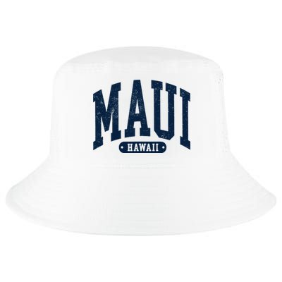 Vintage Maui Hawaii Distressed Retro Beach Vacation Cool Comfort Performance Bucket Hat