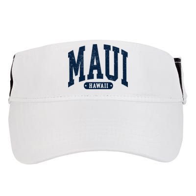 Vintage Maui Hawaii Distressed Retro Beach Vacation Adult Drive Performance Visor