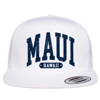 Vintage Maui Hawaii Distressed Retro Beach Vacation Flatbill Hat