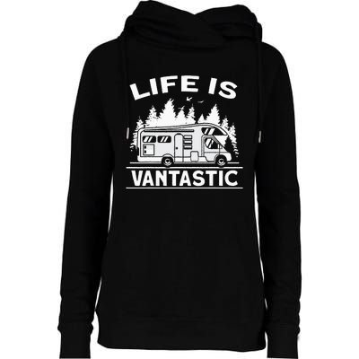 Vantastic Mobile Home Camping Womens Funnel Neck Pullover Hood