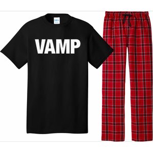 VAMP Matching Halloween Couples Funny Costumes SECURITY Goth Pajama Set