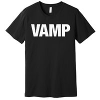 VAMP Matching Halloween Couples Funny Costumes SECURITY Goth Premium T-Shirt