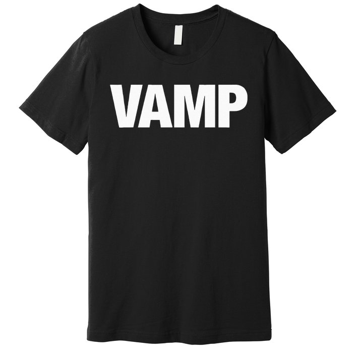 VAMP Matching Halloween Couples Funny Costumes SECURITY Goth Premium T-Shirt