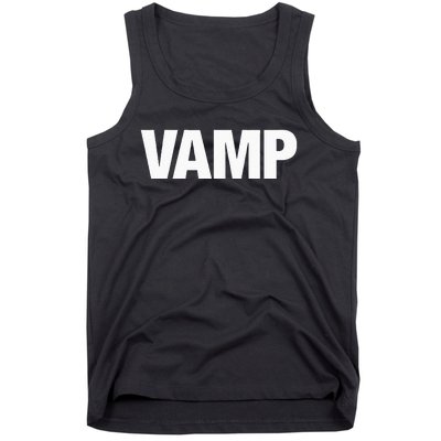 VAMP Matching Halloween Couples Funny Costumes SECURITY Goth Tank Top