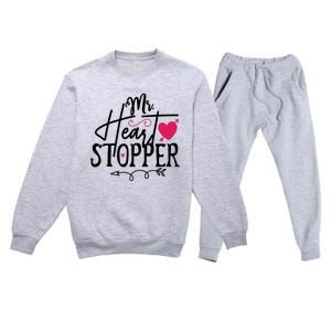 Valentine My Heart Premium Crewneck Sweatsuit Set