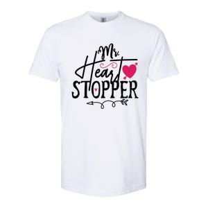 Valentine My Heart Softstyle CVC T-Shirt