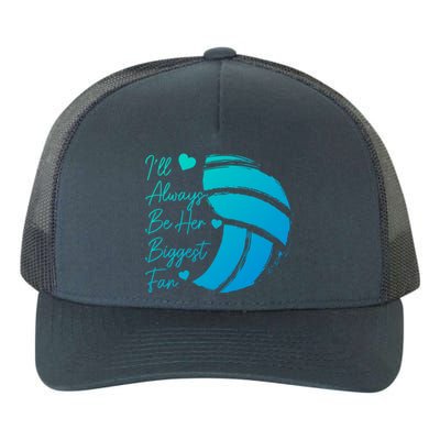 Volleyball Mom Her Biggest Fan Volleyball Daughter Gift Yupoong Adult 5-Panel Trucker Hat