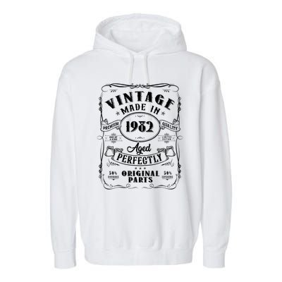 Vintage Made In 1982 One Of A Kind Limited Edition Aged Perfectly Original Parts Garment-Dyed Fleece Hoodie