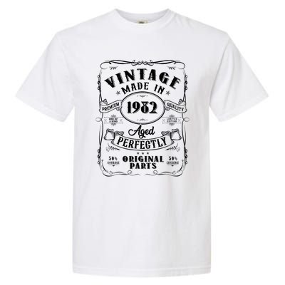 Vintage Made In 1982 One Of A Kind Limited Edition Aged Perfectly Original Parts Garment-Dyed Heavyweight T-Shirt