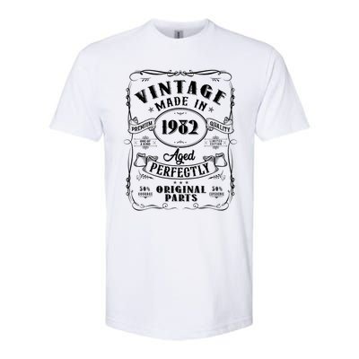 Vintage Made In 1982 One Of A Kind Limited Edition Aged Perfectly Original Parts Softstyle CVC T-Shirt