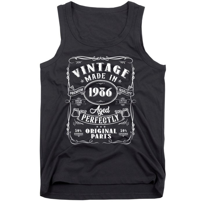 Vintage Made In 1986 One Of A Kind Limited Edition Aged Perfectly Original Parts Tank Top